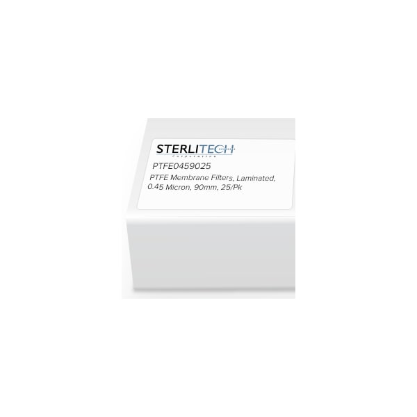PTFE  Laminated Membrane Filters, 0.45 Micron, 90mm, PK25